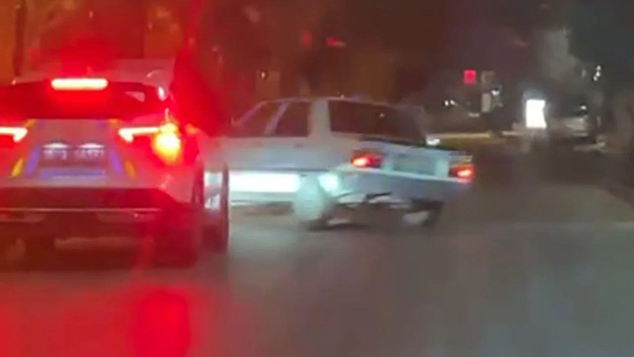 Polisten kaçarken kaza yaptı