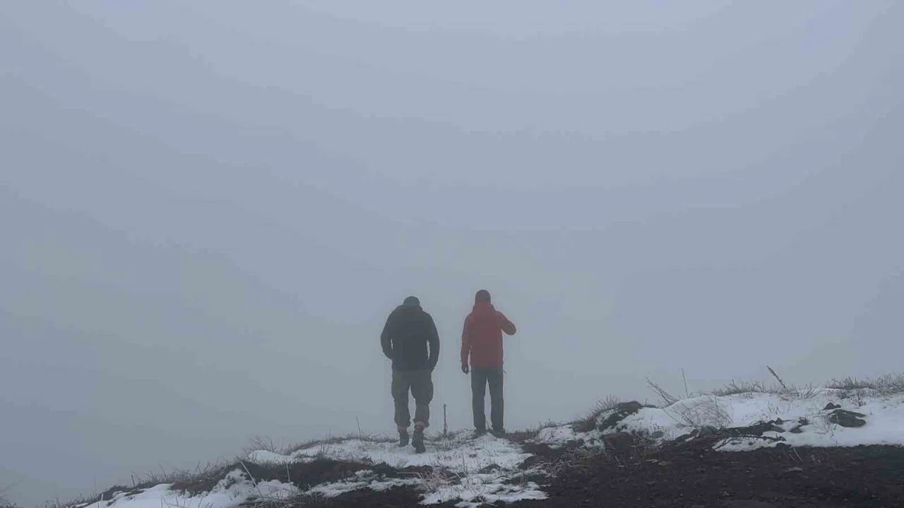 Bayram tatilinde kar yağışının tadını çıkardılar
