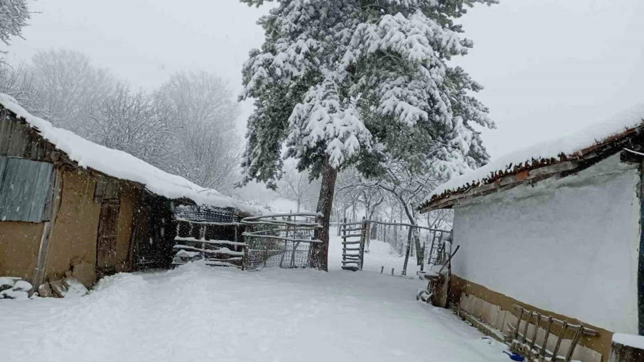 Bilecik bayram sabahına beyaz örtüyle uyandı