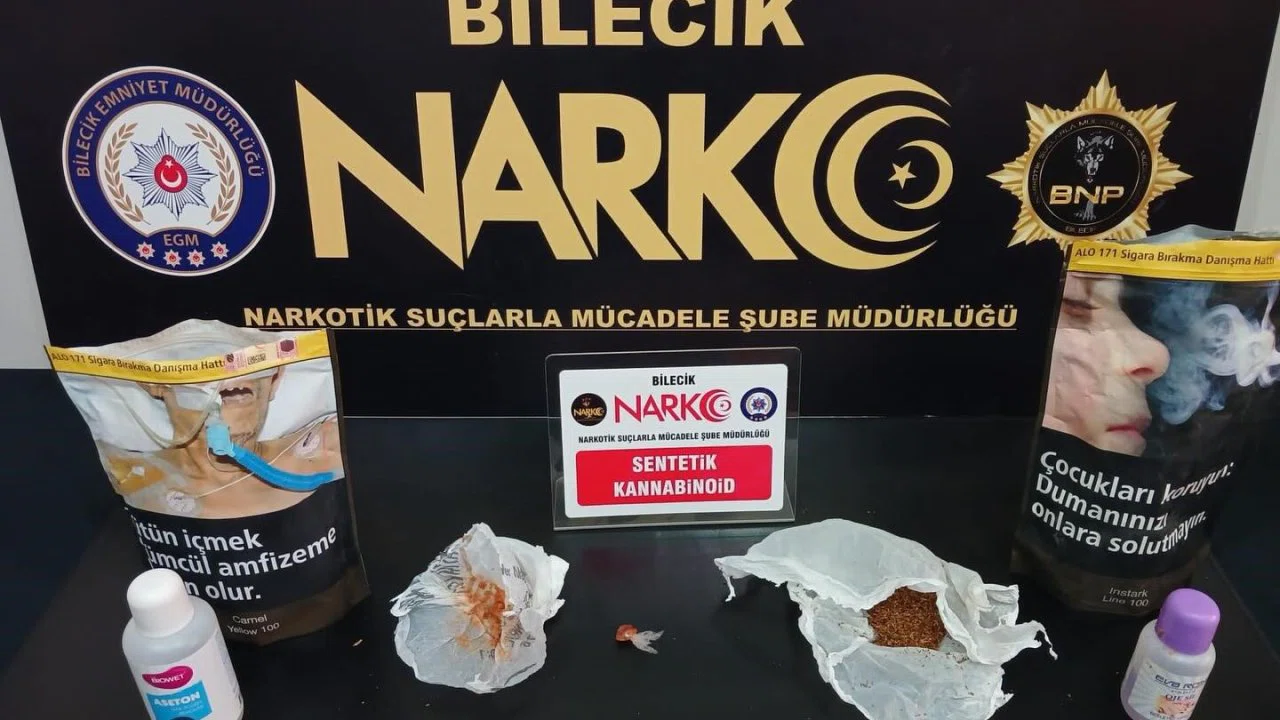Bilecik’te narkotik operasyonu: 2 gözaltı