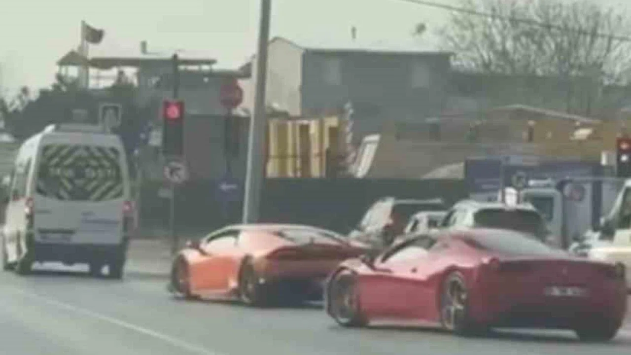 Bursa’da Lamborghini ve Ferrari sürücülerine 100 bin TL ceza