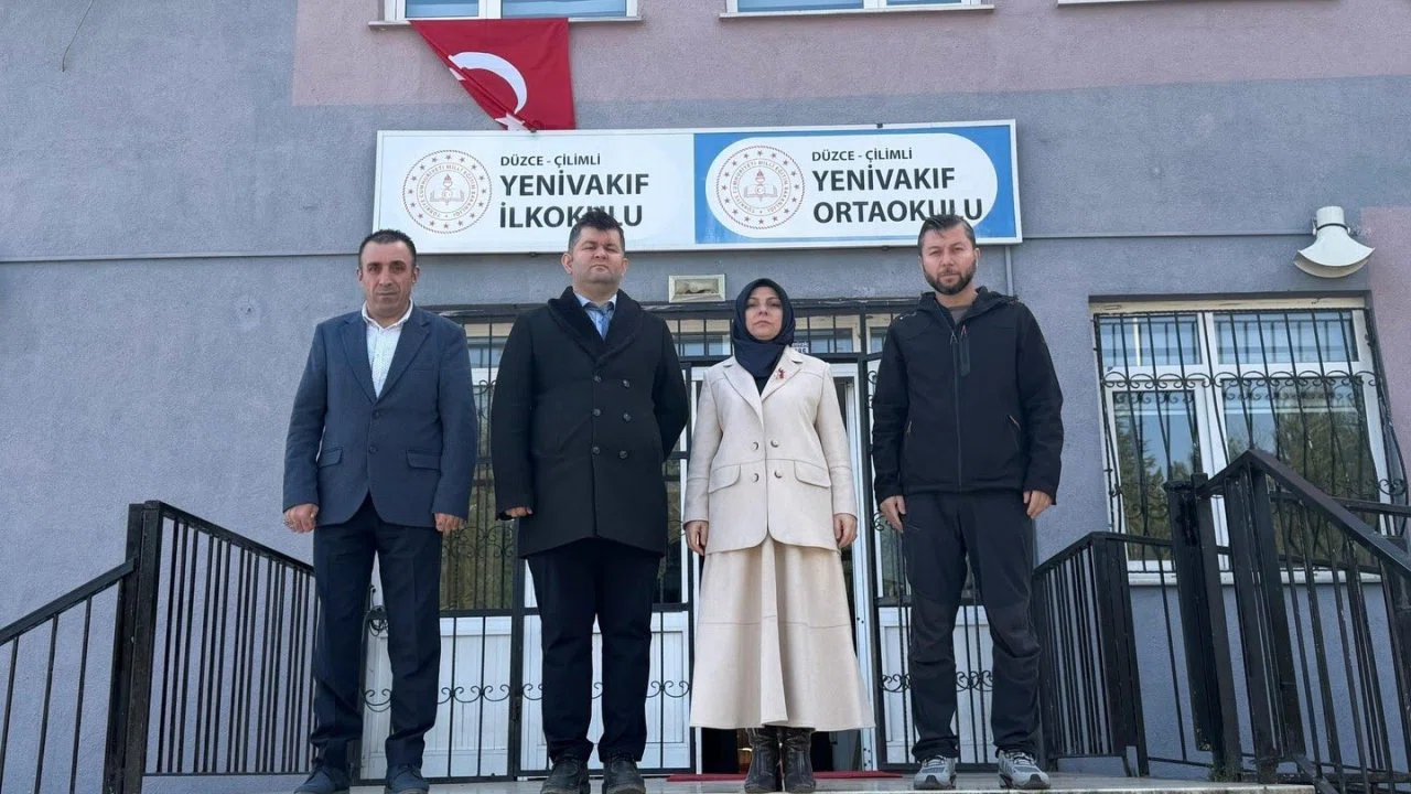 Çilimli’de okullar incelendi