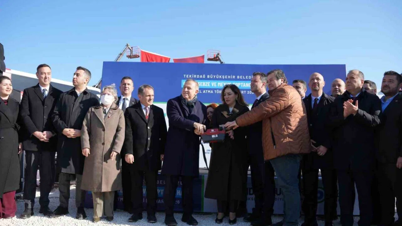 Çorlu Sebze Meyve Hali temeli atıldı