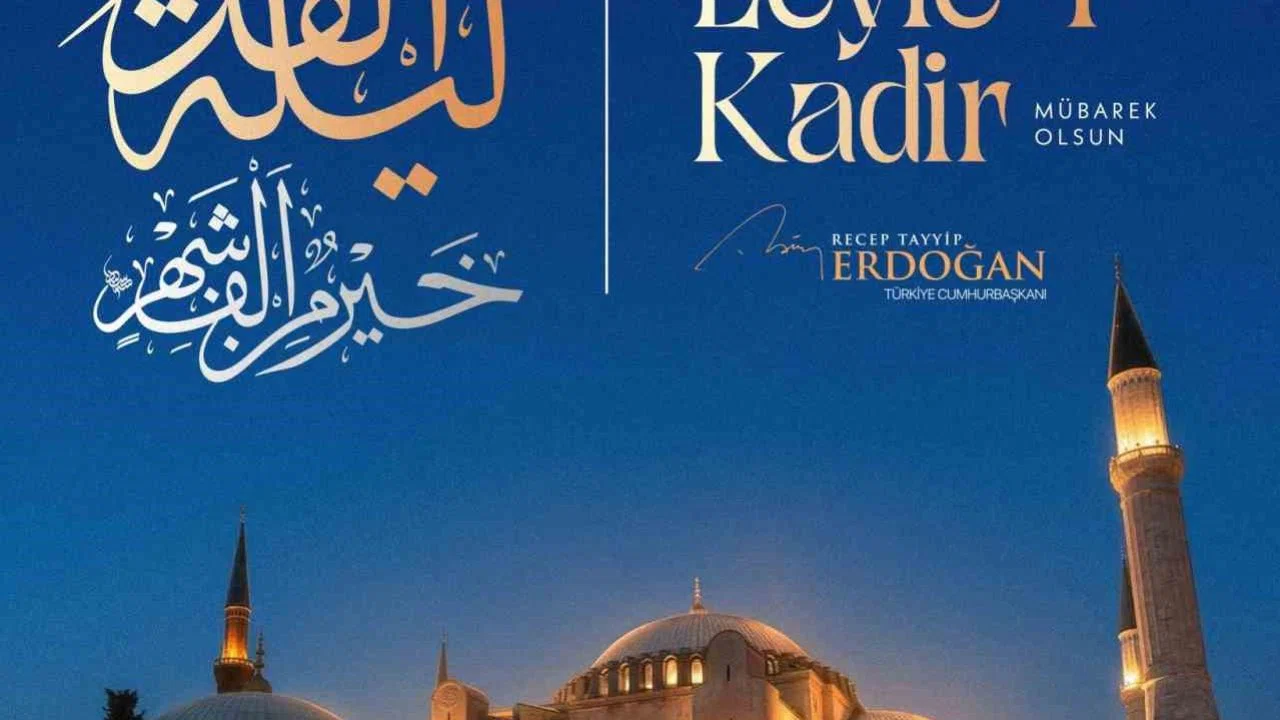 Cumhurbaşkanı Erdoğan’dan Kadir Gecesi paylaşımı