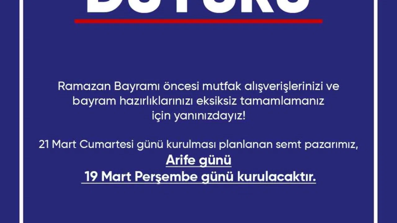 Didim Belediyesi’nden bayram öncesi pazar düzenlemesi