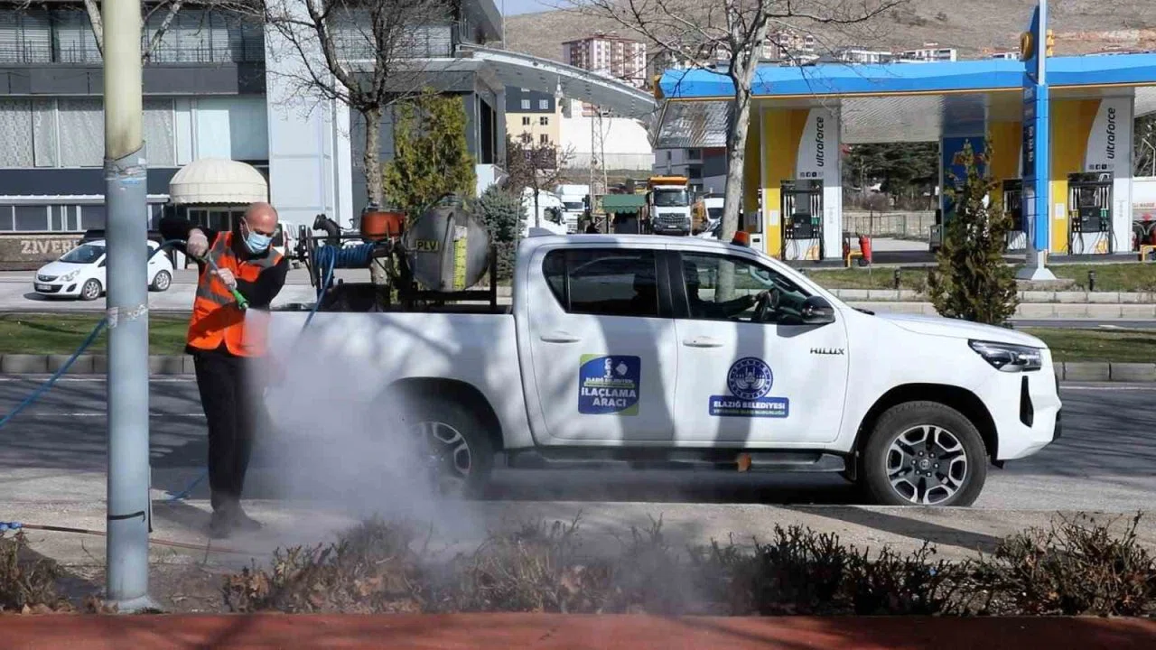 Elazığ ilaçlama çalışmaları başladı