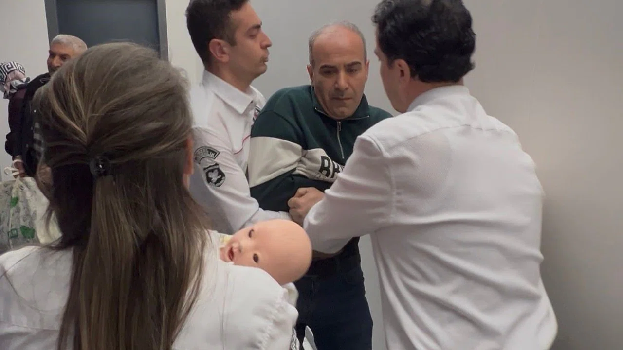 Hastanede film gibi tatbikat