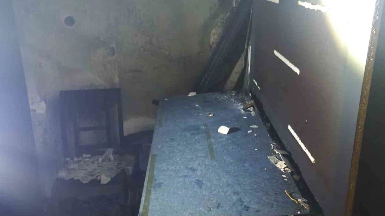 Iğdır’da günlük kiralık dairede yangın