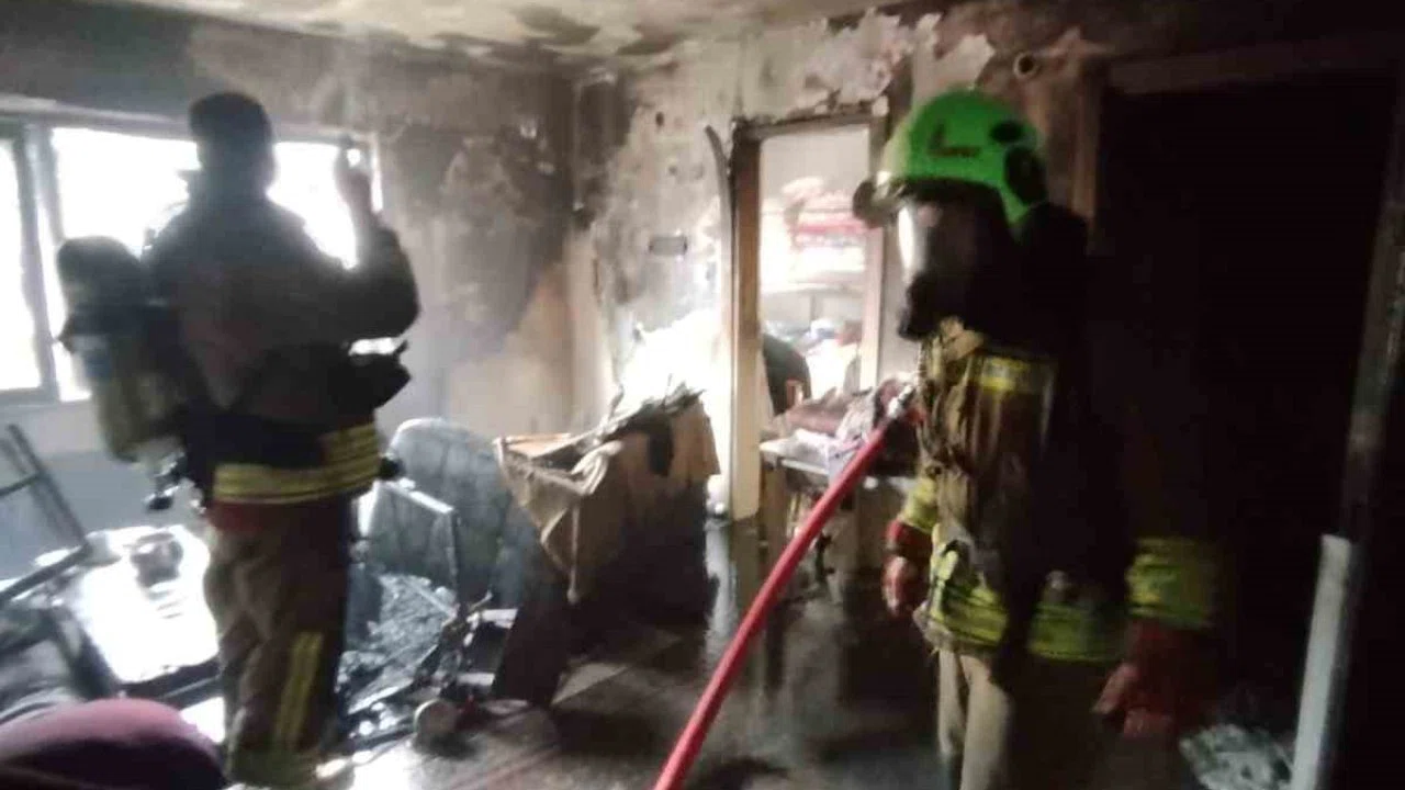 Kahramanmaraş’ta ikamet yangını