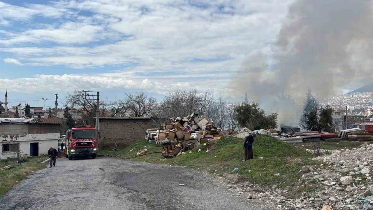 Kahramanmaraş’ta iş yeri yangını