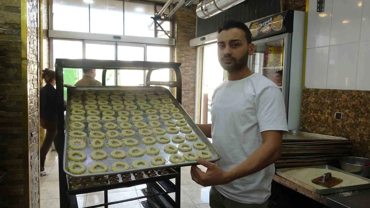 Kilis’te bayram öncesi kahke üretimi hızlandı