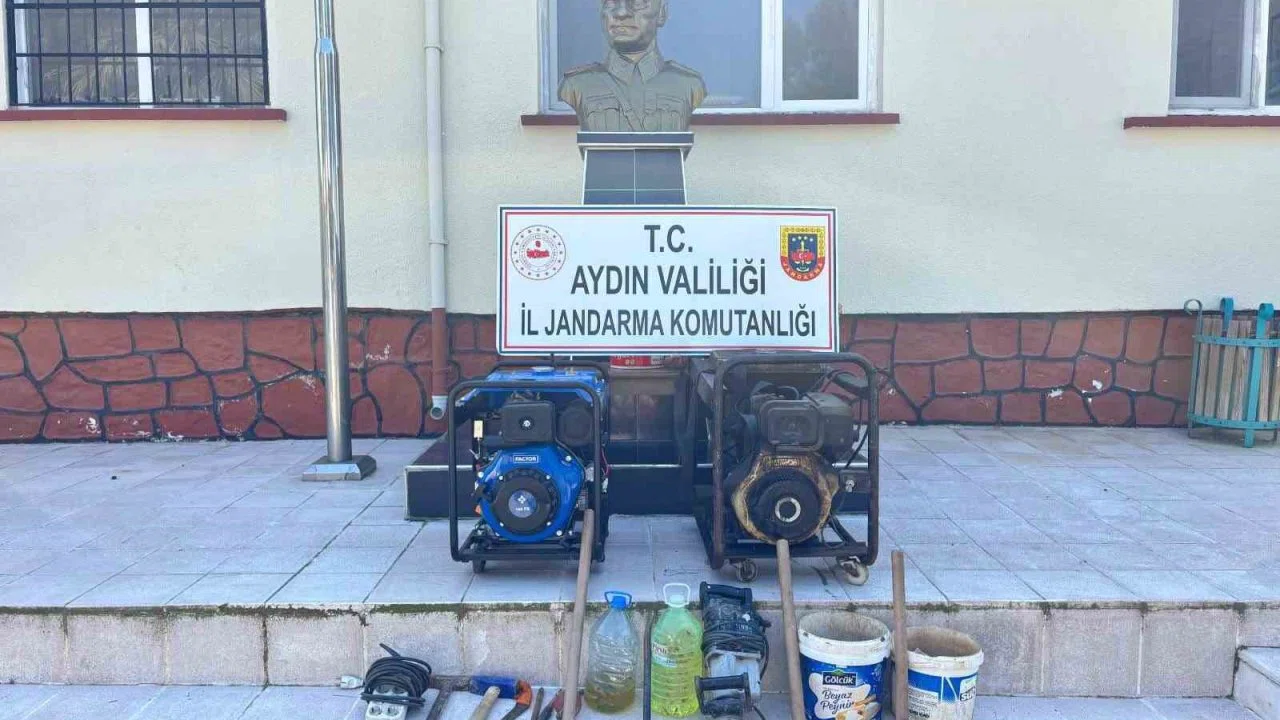Koçarlı’da kaçak kazıya Jandarmadan suçüstü