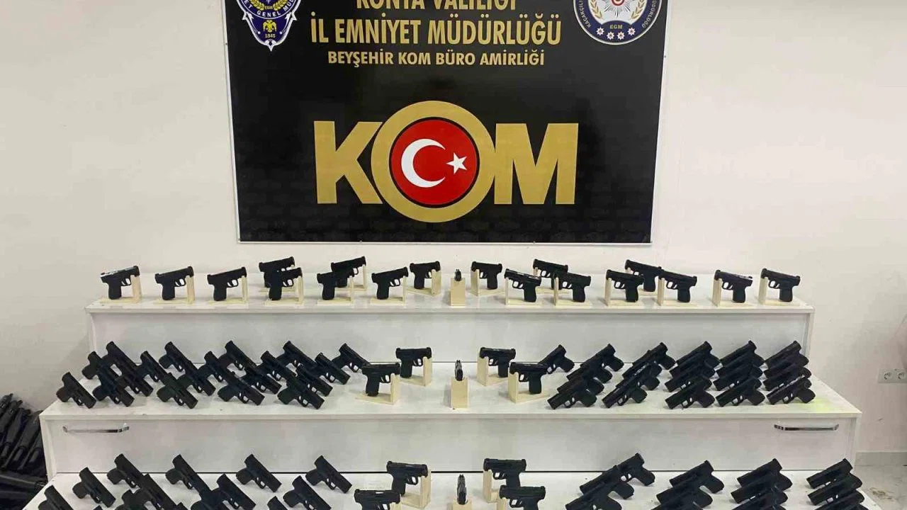 Konya polisinden silah kaçakçılarına operasyon