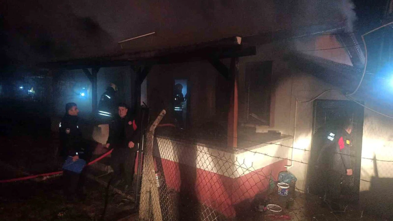 Konya’da bağ evinde yangın paniği