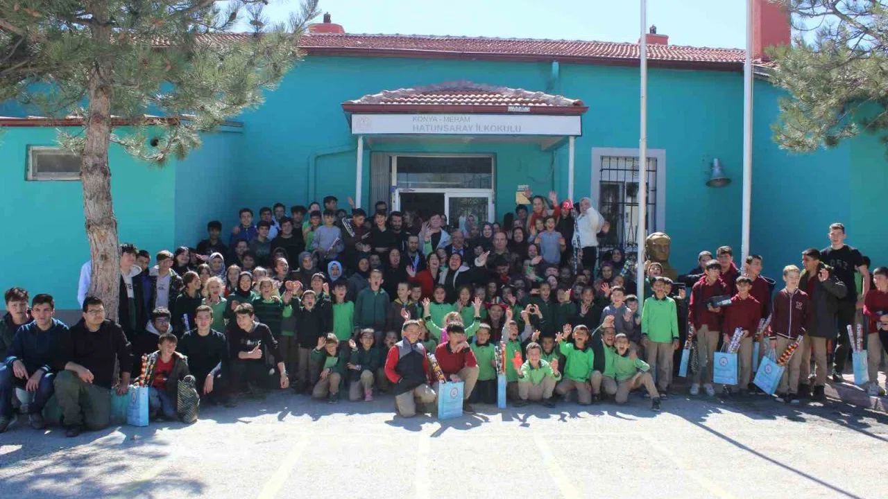 Konya’da öğrencilere bayram öncesi bayram sevinci yaşattılar