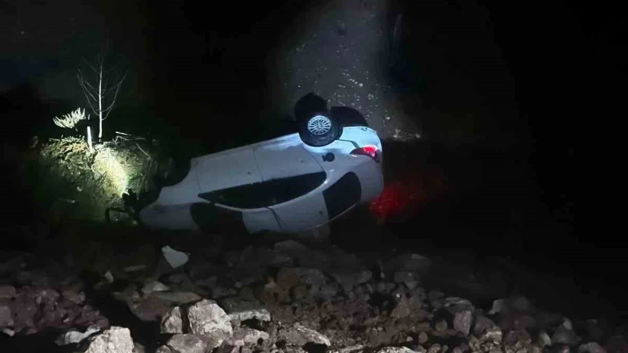 Kurtalan’da otomobil takla attı: 1 yaralı