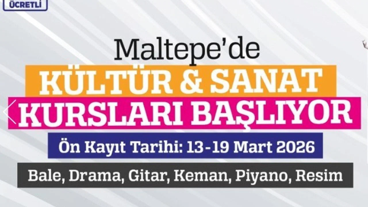 Maltepe Belediyesi kültür sanat kursları başlıyor