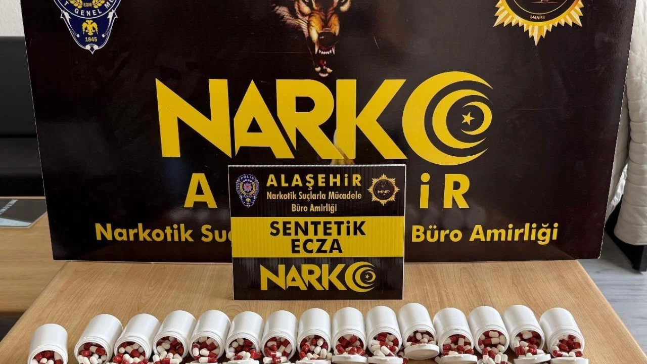 Manisa’da sentetik ecza operasyonu: 2 tutuklama