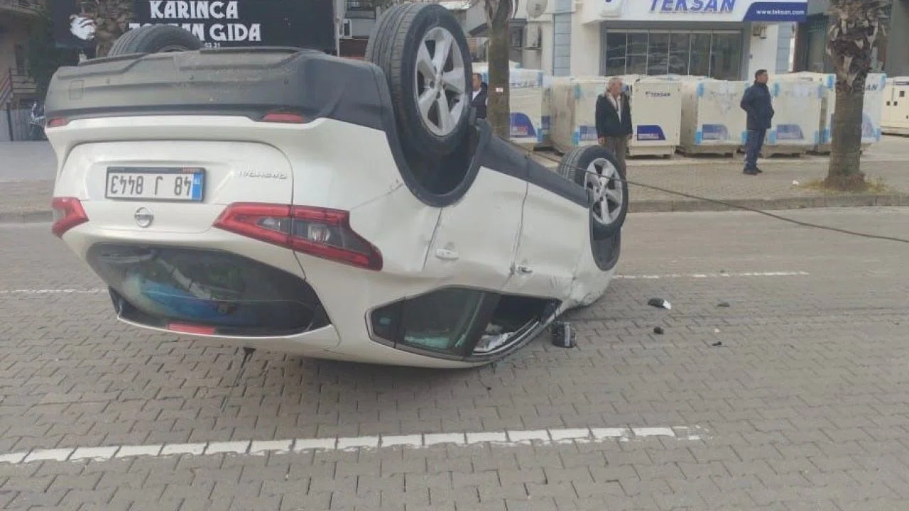 Marmaris’te takla atan otomobil sürücüsünün kanında yüksek alkol çıktı