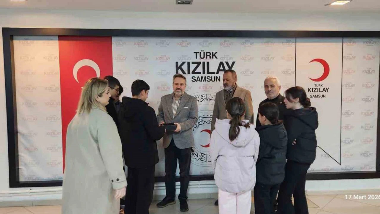 Samsun Çocuk Evlerinden Gazze için anlamlı bağış