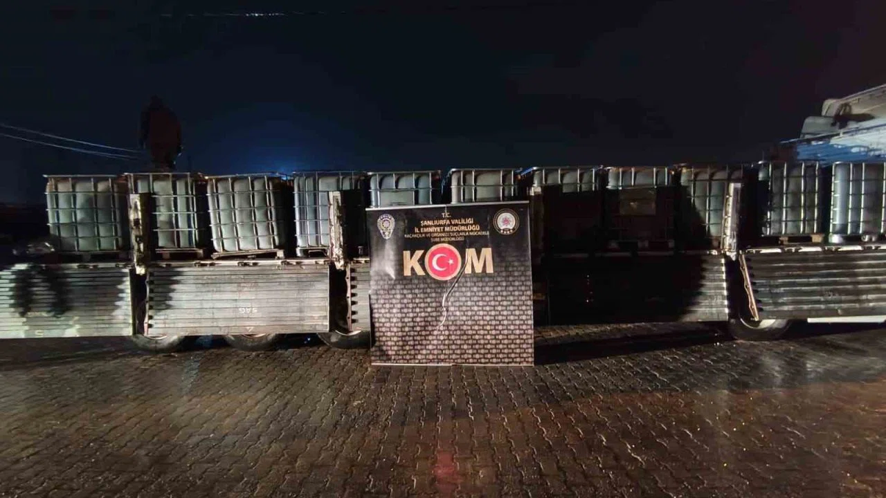 Şanlıurfa’da 21 bin litre kaçak akaryakıt ele geçirildi