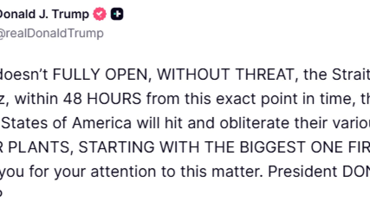 Trump, Hürmüz Boğazı’nı açması için İran’a 48 saat süre verdi