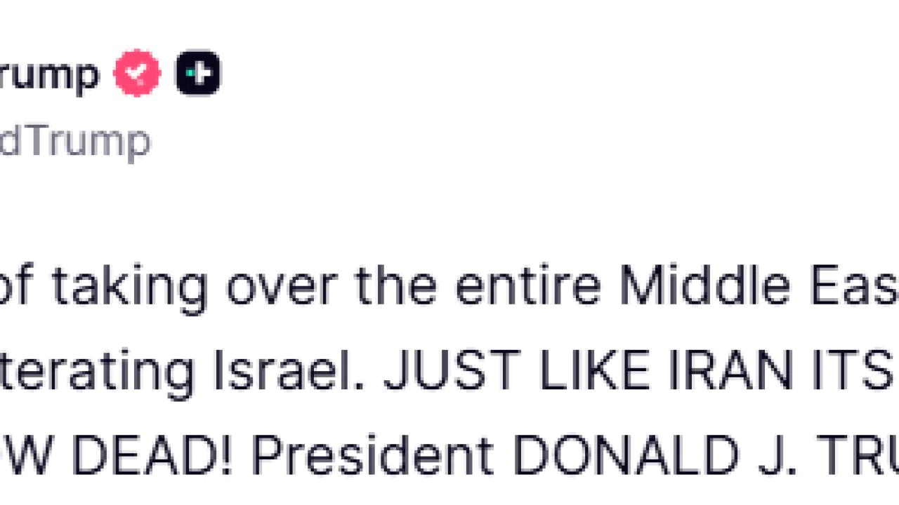 Trump: "İran’ın kendisi gibi, Orta Doğu’daki planları da öldü"