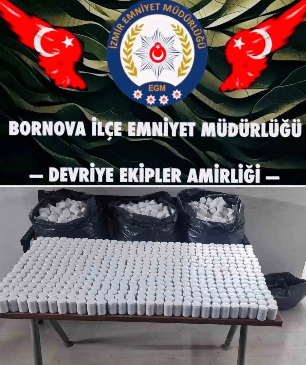 Bornova'da gece yarısı operasyonu: Polisten kaçan araçtan uyuşturucu fışkırdı