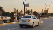 Akhisar’da korkutan kaza: Yola çıkan sürü otomobile çarptı