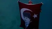 Akyaka’da Cumhuriyetin 103. yılına özel su altı selamı