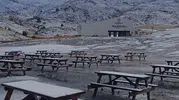 Denizli'de kartpostallık görüntüler: Zirveler mevsimin ilk karıyla tanıştı