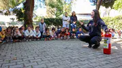 Minik kahramanlar itfaiyecilik mesleğini yerinde öğrendi