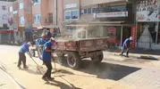 Bozdoğan’da tozla mücadele mesaisi: Ekipler gün boyu teyakkuzda