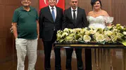 Denizli'de basın dünyasının mutlu günü: Hatice ve Mustafa ömür boyu birlikteliğe "Evet" dedi