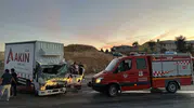 Uşak'ta görev yolunda feci kaza: Yangına giden itfaiye aracı ile kamyon çarpıştı