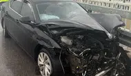 Ankara yolculuğu kabusa dönüştü: Başkan Arıcı'nın aracından geriye enkaz kaldı