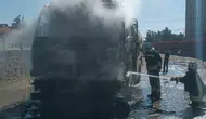 Afyonkarahisar’da geceyi aydınlatan yangın: Tanker küle döndü