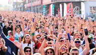 Pamukkale’de dev maraton coşkusu: 20 bin kişi Cumhuriyet için buluştu