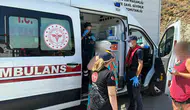 Fethiye açıklarında ticari yatta kaza: Yaralıya denizden ambulans köprüsü