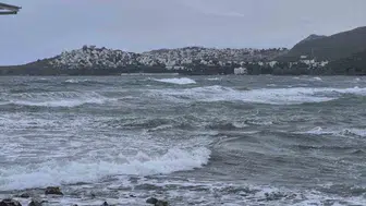 Bodrum deniz ulaşımında fırtına engeli: Seferler durduruldu