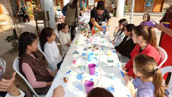 Kurşunlu Han’da çocuk şenliği: Minikler hem üretti hem eğlendi