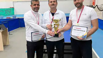Müftülükte şampiyonluk coşkusu: Masadan zaferle ayrıldılar