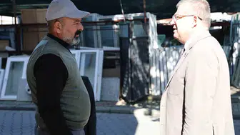 Saha mesaisi Hacı Kaplanlar’da devam etti: Subaşıoğlu esnafla dertleşti