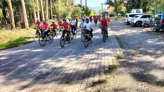 Köyceğiz'de Cumhuriyet rüzgarı: Yediden yetmişe pedal çevirdiler