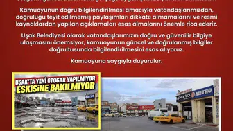 Uşak Otogarı için yayılan görüntülere belediyeden yalanlama: Bilgi kirliliğine dikkat