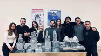 Mühendislikte yeni dönem: Öğrencilerin tasarladığı betonlar sektörü dönüştürecek