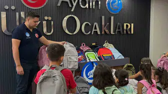 Aydın'da okul heyecanı paylaşıldı: Ülkü Ocakları'ndan eğitime tam destek