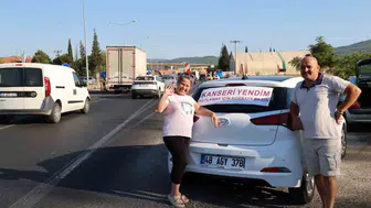 Muğla yollarında zafer konvoyu: Kanseri yenen Sultan Erdem'den anlamlı kutlama