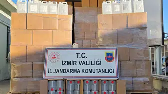İzmir’de kaçak içki operasyonu: Milyonluk vurgun jandarmaya takıldı