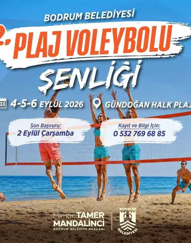 Gündoğan Sahili’nde Üç Gün Sürecek Voleybol Coşkusu